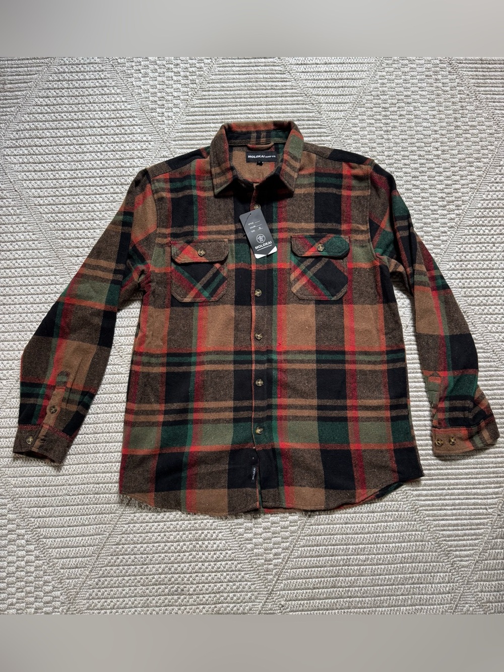 Molokai flannel shirt new w/tags xl